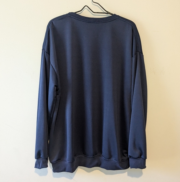 "I'll Be In The Garage" Blue Crewneck Sweatshirt Size 2XL - Picture 5 of 5